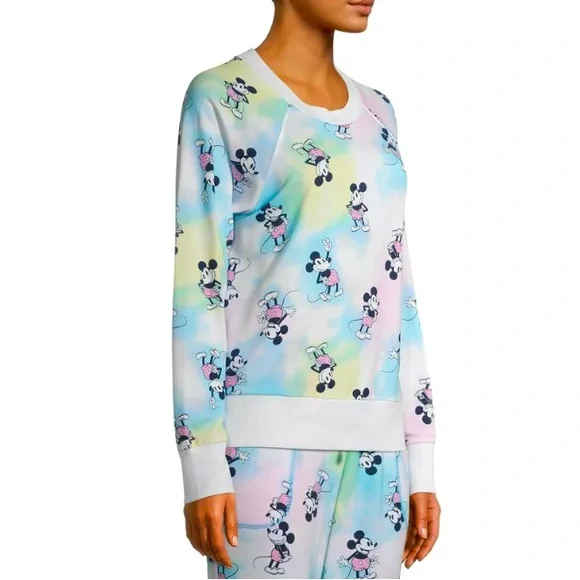 Disney Mickey Mouse  All Over Print Long Sleeve Pajama Sleep/ Lounge Set | XL - Picture 3 of 15